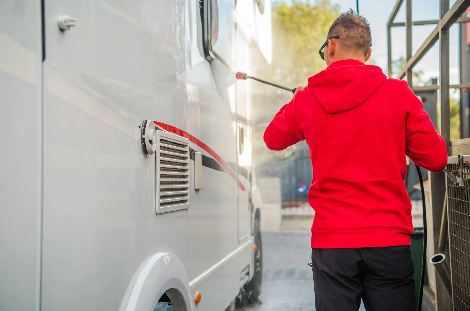 Washing the Sides of Your RV
